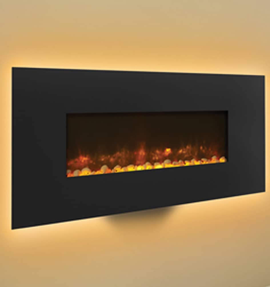 Elektrische kachel in muur