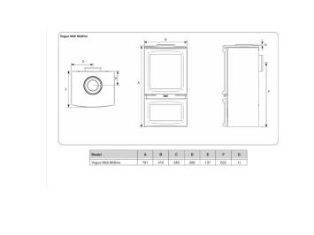 Vogue Midi T Midline (Gas) - Stovax&Gazco